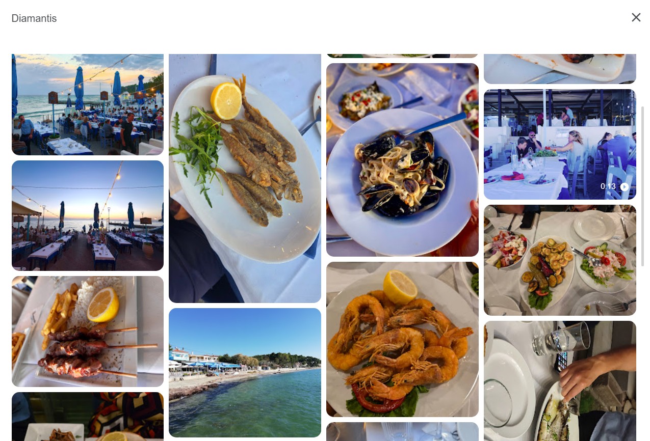 Diamantis taverna seafood Kallithea Chalkidiki